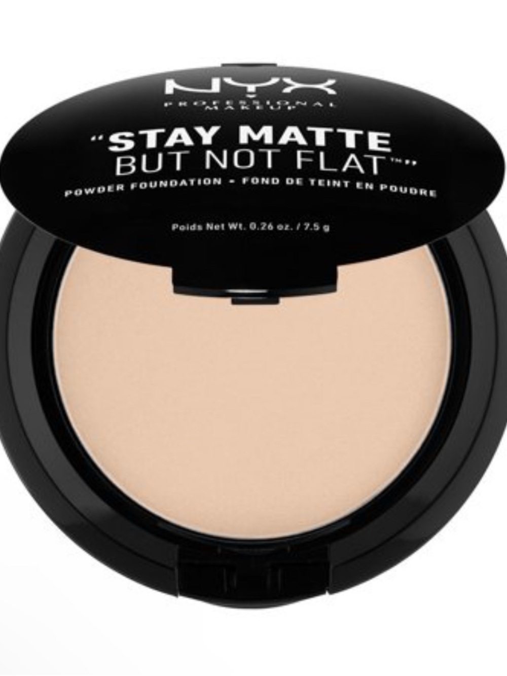 New NYX PROFESSIONAL MAKEUP Stay Matte but Not Flat Powder Foundation- Nude